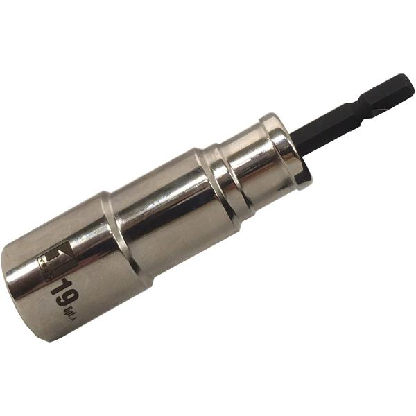 マストツール インパクトドライバーソケット 19mm 6角 19748【ID19-6K】落下防止アダプター対応 イチネンミツトモ