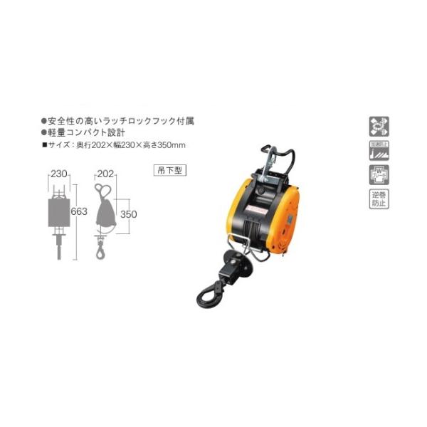 リョービ(RYOBI) リモコンウインチ WI-125B 130kg (ワイヤー径5mm×21m