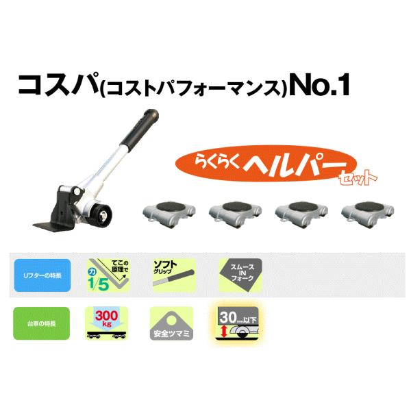 大洋精工 PICUS らくらくヘルパーセット LP-200N 荷物移動 リフター