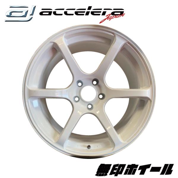 17×9J 5H PCD114.3 ET±０ 無印ホイール ホワイト 2本セット 新品