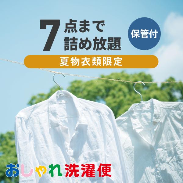 タカケンクリーニング クリーニング 詰め放題 宅配 7点 保管 夏物限定