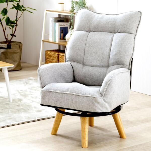 Luminous Jade ドウシシャ 包み込まれる座り心地 ハイバック 回転式  