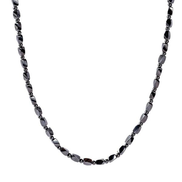 ASGEM 磁気ネックレス おしゃれ 強力 テラヘルツ鉱石 磁気 高純度99.99％ 天然石 パワーストーン じきねネックレス 超遠赤外線 「5*8mm四面体+4ｍｍ玉」 ネックレス アクセサリー スポーツ メンズ レディース 男女兼用 5...