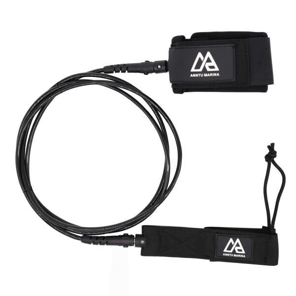 リーシュコード サーフボード 7ft 直径5.5mm サーフリーシュSUP リーシュ 直 Surf Leash, Surfboard SUP Leg Rope with 2 Stainless Steel Swivels for Short...