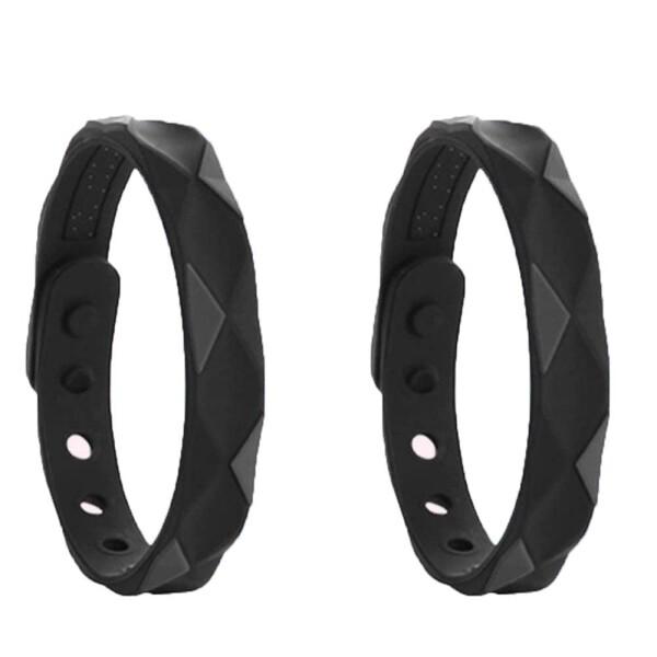 MOCOXYKLXY 静電気除去 ブレスレット 静電気除去グッズ 2枚セット 静電気対策 もう痛くない 秋 冬 乾燥 防水 シリコン スポーツ カジュアル サイズ調整可能 15cm〜23cmの手首に適応 メンズ レディース シリコン 黒商品...