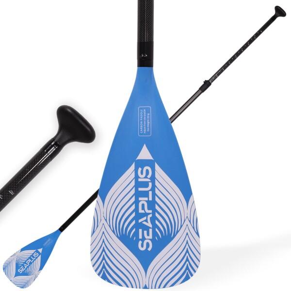 カーボン パドル 3ピースfor スタンドアップパドル ボード インフレータブル SUP / 182-216cm お好みのサイズに長さを調節できる商品コード：66079715254カラー：ブルーシャフト: カーボン製 (175-220cm)...