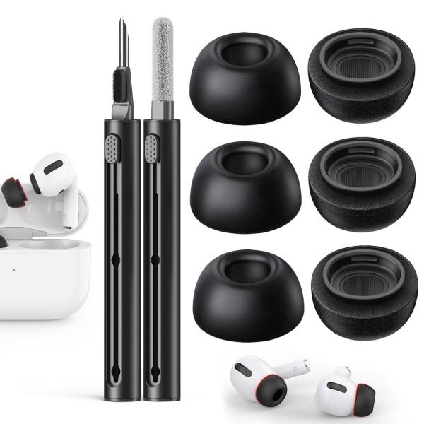3ペア) 低反発素材 交換用イヤーチップ AirPods Pro & 第2世代用