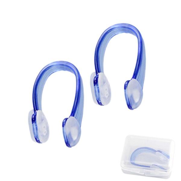 DEVENTORZ 水泳用 ノーズクリップ 2個セット 鼻クリップ 鼻栓 スイム ジム プール アクセサリー 大人 子供兼用 軽量 収納ケース付き (ブルー)商品コード：66079747978型番：53SO0461BLカラー：ブルー【商品詳...