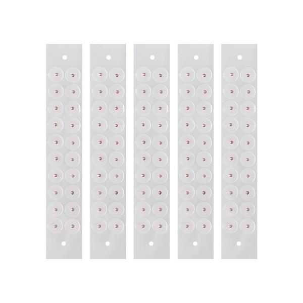 耳つぼシール 透明 耳 ツボシール 耳つぼシール チタン 耳ツボジュエリー チタン ? 美容と装飾性を兼ね備えたクリアなマグレインチタンシール、長時間持続の粘着力で頭痛緩和 (100, Rose gold)商品コード：66079749168...