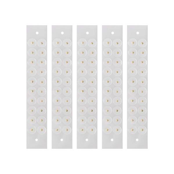 耳つぼシール 透明 耳 ツボシール 耳つぼシール チタン 耳ツボジュエリー チタン ? 美容と装飾性を兼ね備えたクリアなマグレインチタンシール、長時間持続の粘着力で頭痛緩和 (200, Gold)商品コード：66079749172カラー：G...