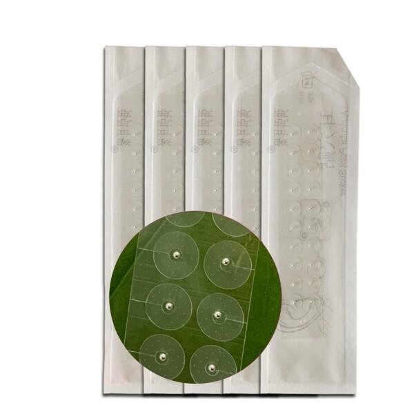 耳つぼジュエリー 耳ツボシール 耳つぼシール 耳ツボジュエリー シール チタン シールのみ セラミック 金粒 透明 クリア 耳ツボシールのみ ジュエリー 耳ツボジュエリーシール パーツ (銀の珠 100枚)商品コード：66079749174...