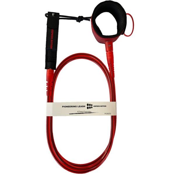 SIXPACK ACTION Pioneering 6f 7mm Pro Surf Leash, サーフボードリーシュ with 360-Degree Integral Molding CUFF Providing Maximum Dura...