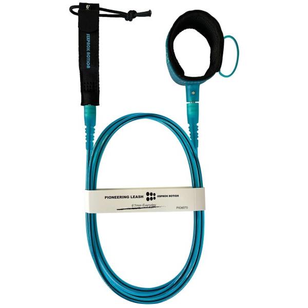 SIXPACK ACTION Pioneering 6f 7mm Pro Surf Leash, サーフボードリーシュ with 360-Degree Integral Molding CUFF Providing Maximum Dura...