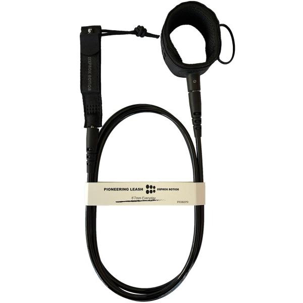 SIXPACK ACTION Pioneering 6f 7mm Pro Surf Leash, サーフボードリーシュ with 360-Degree Integral Molding CUFF Providing Maximum Dura...