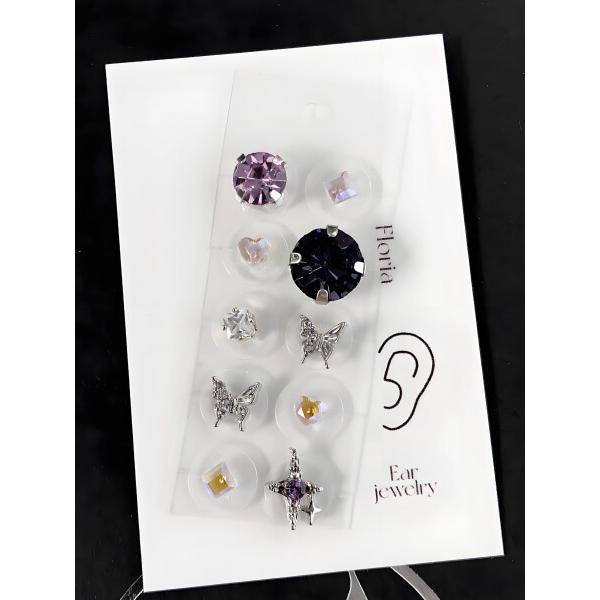 耳つぼジュエリー 耳つぼ 耳ツボ 10粒 耳つぼシール 耳ツボシール 耳ツボジュエリー 耳ツボシールのみ ジュエリー 耳ツボジュエリーシール 耳飾り 耳 パーツ (パープル)商品コード：66079757757型番：Raineedカラー：パー...