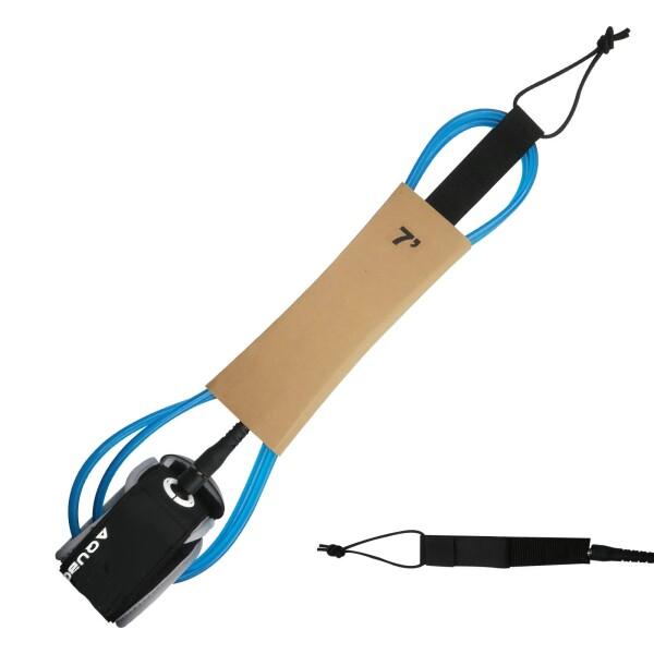 tリーシュコード6/7/8フィート7 mm、プレミアムサーフボードリーシュ、調節可能な太ももアンクルカフサップアンクルリーシュ、パドルボードサーフボードスーパーリーシュレッグロープ (ブルー7インチ)商品コード：66079767592型番：...