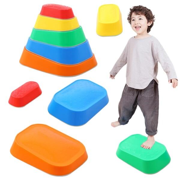 YYCMEW バランスストーン バランスボード 平均台 室内 子供用 バランス感覚 トレーニング 安全 スポーツ アウトドアジム 屋内 飛び石遊び ５個セット 耐荷重100kg (ちょうほうけい)商品コード：66079769147型番：45...