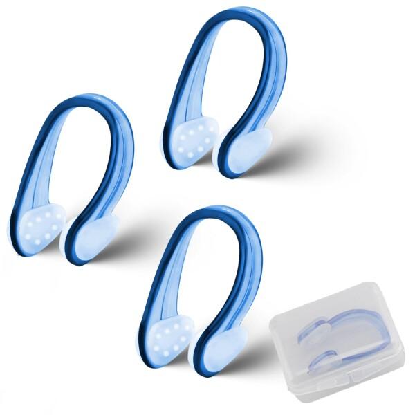 VitalBloom 鼻クリップ水泳用 ノーズクリップ 3個セット スイムグッズ ジム背泳ぎ トレーニング用 子供 大人兼用 小型 軽量 収納ケース付き（空色）商品コード：66079779429型番：L1カラー：空色【セット内容】このノーズ...