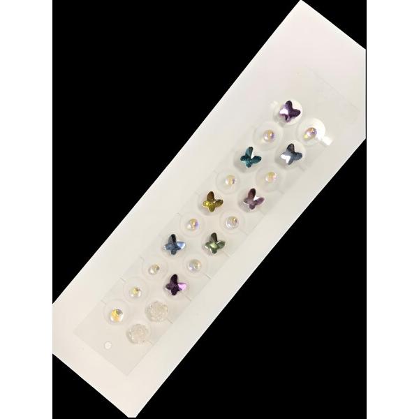 耳つぼジュエリー 耳つぼ 耳ツボ 20粒 耳つぼシール 耳ツボシール 耳ツボジュエリー 耳ツボシールのみ ジュエリー 耳ツボジュエリーシール 耳飾り 耳 パーツ (002-20粒（蝶の色はランダム）)商品コード：66079791127型番：...