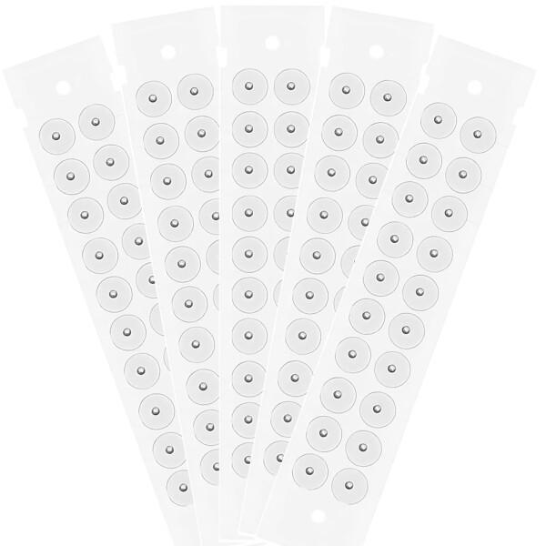 BaraRose 耳ツボジュエリー 耳つぼジュエリー 耳ツボシール 耳つぼシール 銀珠耳穴貼 クリア 1.2mm サイズ均一 刺激貼 耳豆貼 王不留行 耳按摩貼 穴位押圧 夏 1-2 日/冬 3-5 日交換可 (100)商品コード：6607...