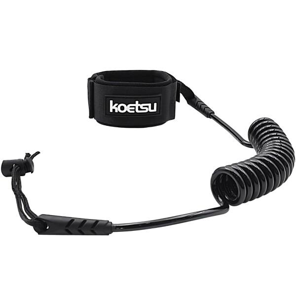 KOETSU カヤック/SUP用調節可能パドルリーシュ-クイックリリースプルリング＆ループストラップ付き伸縮性セーフティコード商品コード：66079919120カラー：ブラックもうパドルを失くす心配はありません ― 当社のカヤックパドルリー...