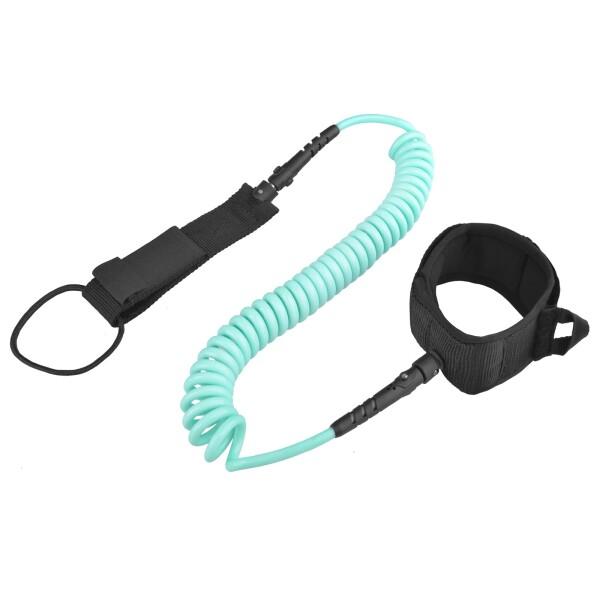 TRIWONDER リーシュコード ショートボード用 サーフィンコード リーシュ 弾性コイル SUP Surfboard Leash (グリーン)商品コード：66079919144型番：OS4001カラー：グリーン?【仕様】素材:TPU/ナ...
