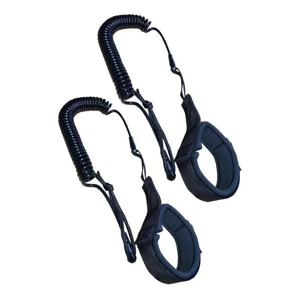 ファビュラス堂 リーシュ コード 10 ft フィート 2個 セット 適合 サーフ ボード サーフィン TPU 素材 耐摩耗 コイル 足首 手首 ブラック 黒商品コード：66079919153サイズ：ブラック(黒)2個セットカラー：ブラック...