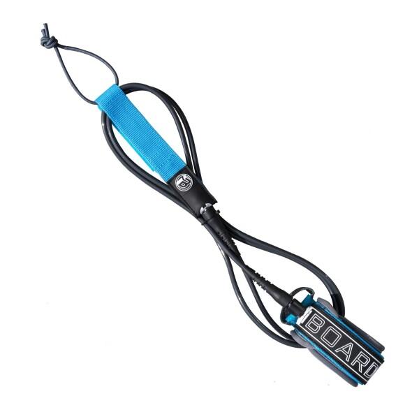 iBoardサーフボードリーシュ7mm-ポリウレタンストレートロープ-3層-二重回転ステンレススチールヘッド付き-青とグレー商品コード：66079919159サイズ：9FTカラー：ブラックプレミアム品質のサーフリーシュ。二重回転ヘッドは柔軟...