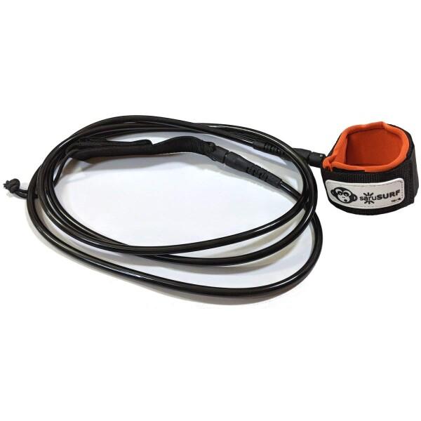 305cm リーシュコード サーフボード ロングボード SUP パドルボード 用 10 foot x 8mm 台風リーシュ saruSURF 足首用 (ブラック)商品コード：66079919165カラー：ブラックsaruSURF リーシュコ...
