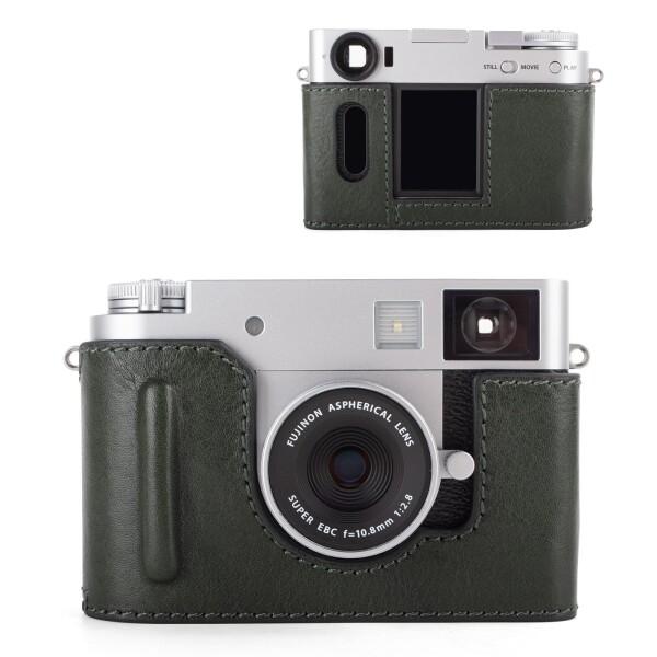 【未使用品】Fujifilm デジタルカメラ　コンデジ　一式セット　カメラケース FUJIFILM X-E5 ケース カメラケース PUレザーハーフケース ハーフ