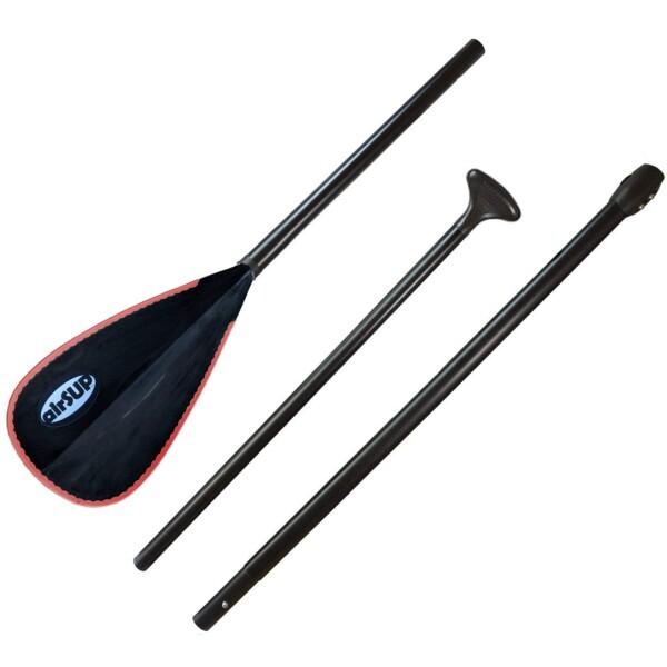 airSUP アルミ・3ピース・パドル for スタンドアップパドルボード SUP air インフレータブル 165-209cm お好みのサイズに長さを調節できる 小判形 (黒ー赤)商品コード：66079930265カラー：黒ー赤シャフト:...