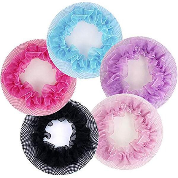 Yesallwas ヘアネット 髪束ねネット 5個セット お団子ネット シニヨンネット バレエお団子 網目 ナイロン 弾性布帛 ブラック バレエ用品 (5色)商品コード：66079936766型番：YS001-BT-JPサイズ：1個 (x ...