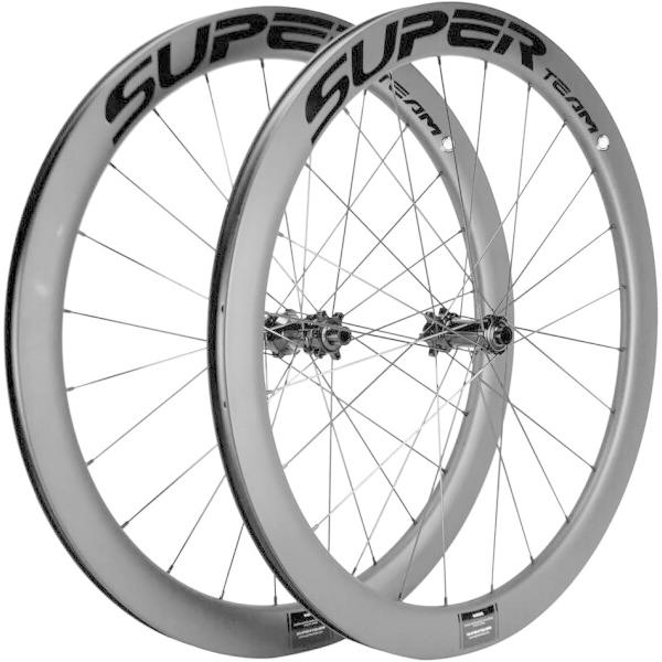 SUPERTEAMカーボンクリンチャーホイール700C ディスクブレーキバイク