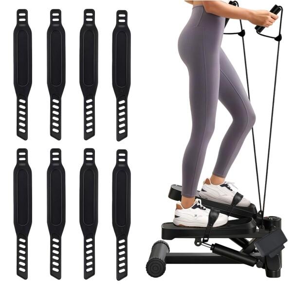 ZHEJIA ペダルベルト エアロバイク 4ペア 互換 ペダルストラップ 弾力性 持ち運びが簡単 簡単交換 自転車 スピンバイク トレーニング エクササイズ 汎用 左右セット 全長31cm（黒）商品コード：66080587444型番：WWC...