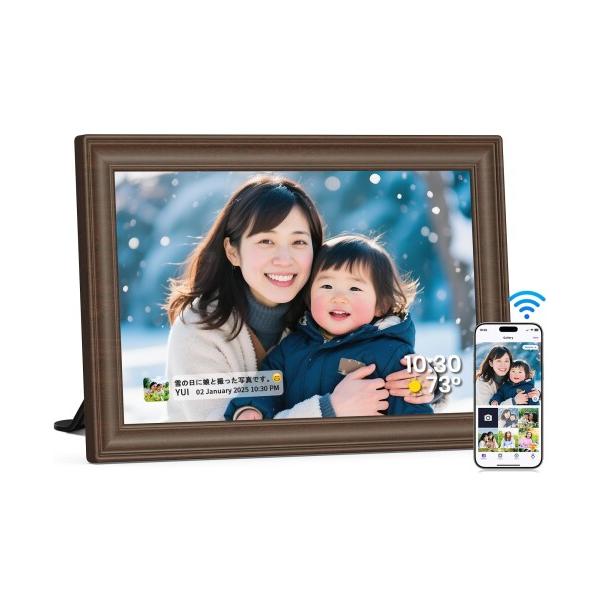 他サイト： FANGOR デジタルフォトフレーム Wi-Fi 10.1インチ 1280*800解像度 32GB内蔵 SDカード拡張可 写真/動画/天の商品画像