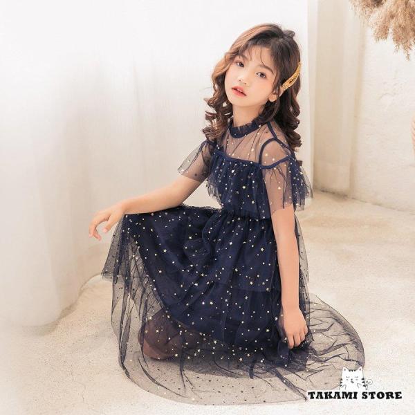 ドレス　子供　発表会　結婚式　子ども　レースワンピース　 お呼ばれ/ピアノ演奏会 子供ドレス ドレス　子供　女の子 結婚式 発表会　新作3色