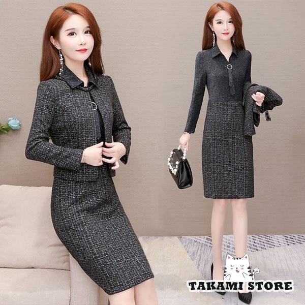 スーツ・フォーマル・ドレス Rina Ranan｜ロングワンピ3点レディセットスーツ | Rakuten Fashion