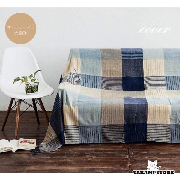 爆買 綿と麻の素材感、お肌にも優しく赤ちゃんがいるご家庭にも安心です。肌触り感が良く、ソファーカバー、毛布、ベッドカバーなど、幅広くご利用いただけます。北欧テイストでお洒落、贈り物にも適です。（プレゼント梱包はできかねますのでご了承ください...