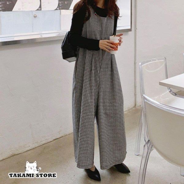 オールインワン サロペット レディース パンツ 大きいサイズ