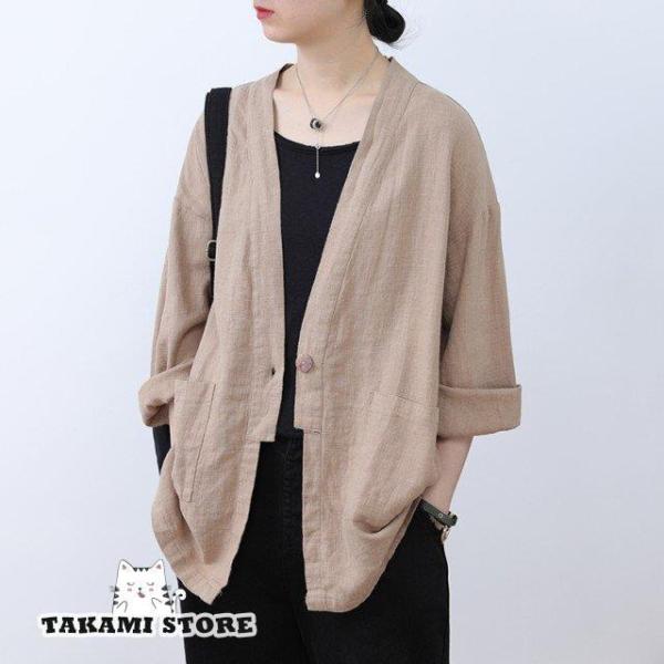 美品✨アドーア ライトボンディング ノーカラージャケット 春アウター F takami-store_tkm717-mf618