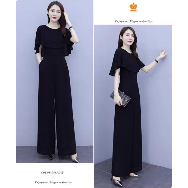 かっこいい パンツドレス セットアップ レディース パーティードレス