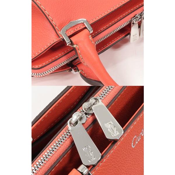 2way ハンドバッグ ハンドバッグ カーフ ミニモデル カルティエ たかみ質店 カーフ サーモンピンク サーモンピンク 店 Cドゥカルティエバッグ 正規品販売高評価