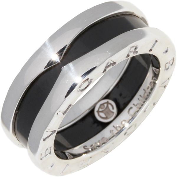 ブルガリ 指輪 SV ブラックセラミック B.zero1 ビーゼロワン