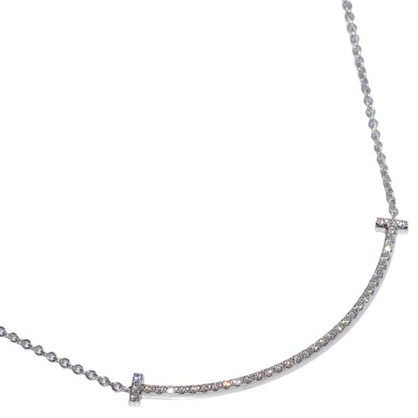 ティファニー K18wg ダイヤ0 10ct Tスマイルペンダントネックレス スモール ペンダントネックレス たかみ質店 Yahoo 店 通販 Yahoo ショッピング