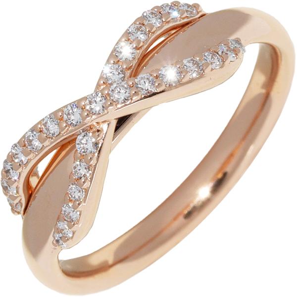 ティファニー 指輪 K18PG ダイヤ0.13ct インフィニティリング : たかみ 