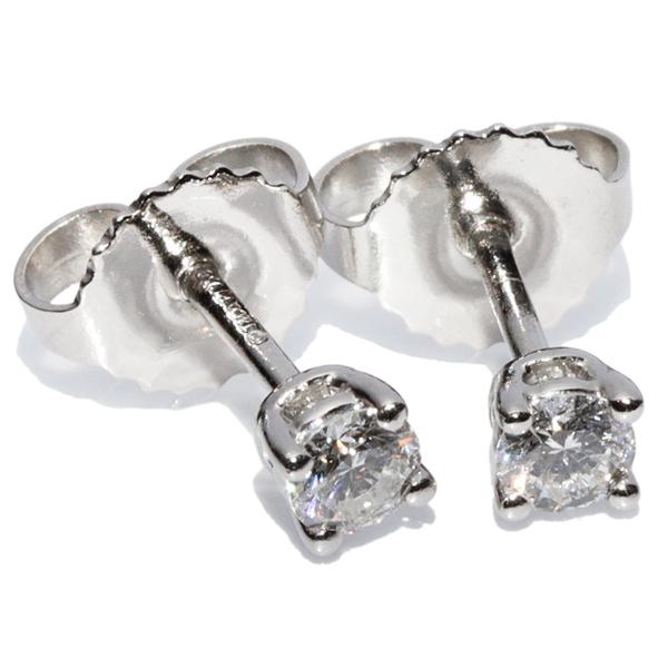 ティファニー ピアス Pt950 ダイヤ0.22ct ソリティア スタッドピアス