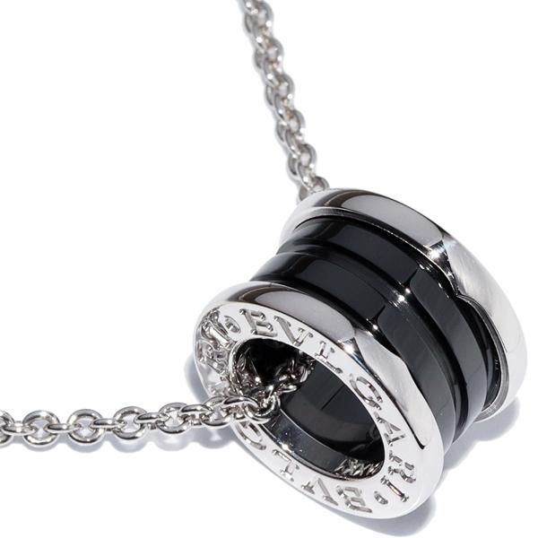 ブルガリ ペンダントネックレス SV ブラックセラミック