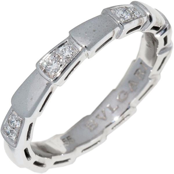 ブルガリ 指輪 K18WG ダイヤ14P(0.24ct) セルペンティ ヴァイパー  