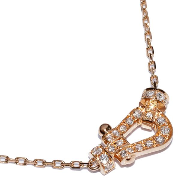 フレッド ペンダントネックレス K18PG ダイヤ24P(0.06ct) フォース10  