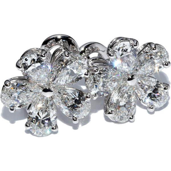 BVLGARI ブルガリ ピアス K18WG ダイヤ10P(合計約7.62ct)(0.90ct BVLGARI ブルガリ ピアス K18WG ダイヤ10P(合計約7.62ct)(0.90ct